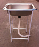 包邮简易 不锈钢 单槽 单盆 水槽 水池 洗菜盆 落地 支架 洗手池