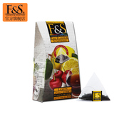 斯里兰卡进口红茶F&S锡兰菲尔 柠檬樱桃水果味立体红茶包30g