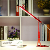 创意巴黎埃菲尔铁塔小夜灯 LED节能台灯床头灯 USB护眼灯阅读书灯