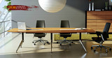 办公家具 长条形培训桌椅现代会议桌员工开会桌 钢架洽谈桌子移动