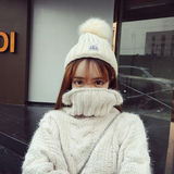 ISSDM 2015冬装新款韩版女神气质宽松麻花节高领套头毛衣针织衫23