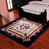 欧美式客厅茶几家用地毯 欧式复古长方形床边卧室满铺榻榻米地垫