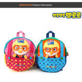韩国进口 正版 PORORO小企鹅卡通幼儿园书包双肩书包防走失背包