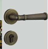 德国EKF门锁 青古铜室内欧式门锁把手 分体执手机械门锁纯铜锁芯
