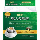 日本UCC职人咖啡深度烘焙特浓郁型18入 滤泡式挂耳咖啡包邮kafei
