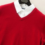 2015新款羊绒衫休闲男装毛衣外套V领保暖针织羊毛衫短款打底线衣