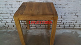 老门板咖啡桌方桌双人原木实木餐桌漫咖啡老榆木桌子特价可以定制