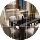 现代简约创意餐桌椅组合宜家餐台小户型钢化玻璃黑胡桃办公桌6人