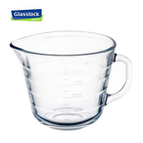 Glasslock三光云彩耐热钢化玻璃乐扣水杯子牛奶果汁刻度量杯500ml