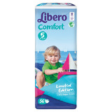 【天猫超市】丽贝乐 婴儿纸尿裤L56片通用尿不湿瑞典原装进口