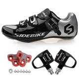 sidebike公路自行车骑行鞋 男女专业单车自锁鞋套装含锁片夏装备