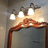 生间浴室led欧式镜柜灯铁艺复古壁灯梳妆台灯具j3004美式镜前灯卫