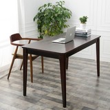北欧式简约简易电脑桌小户型单人古朴电脑桌实木书房卧室简易书桌