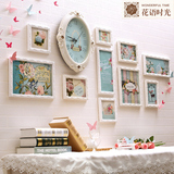 客厅卧室沙发照片墙欧式实木相框墙儿童温馨相片墙创意相框组合