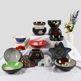 创意餐具陶瓷碗 日韩式手绘釉下彩米饭碗 粥面碗 菜碗 微波炉碗