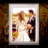 欧式复古相框挂墙婚纱十字绣裱框画框定做拼图框制作结婚摆台礼物