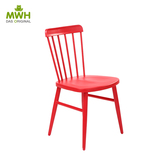 MWH曼好家餐椅现代竖琴椅孔雀椅线条椅休闲箭背椅电脑椅