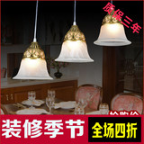 包邮欧式简约复古中式吊灯led客厅卧室餐厅灯走廊灯饰灯具