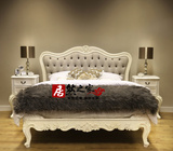 欧美式乡村风格新古典实木雕花软包双人床简约现代卧室公主床特价
