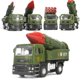 伶俐宝 火箭炮 导弹发射车军事模型车 合金声光回力 儿童礼品玩具