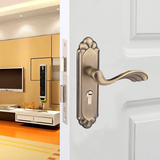 固力复古门锁室内卧室房间门欧式美式门锁静音通用型简约实木锁具