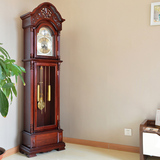 家用  欧式落地钟 客厅 实木 北极星大力距纯铜机芯 高1.8米 包邮