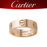 Cartier卡地亚 香港正品代购　经典款LOVE宽版戒指 玫瑰金 附票