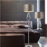 欧美式创意个性客厅落地灯现代简约铁艺卧室床头装饰灯具水晶台灯