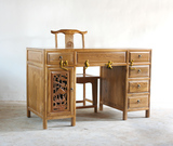 厂家直销雕花办公桌 仿古中式家具新古典实木电脑桌写字台书房桌