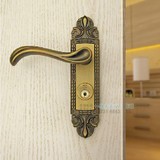 顶固 锁实木门锁棕古色锁L57-9636 室内卧室门锁美式锁欧式房门锁