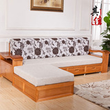特价实木沙发橡木沙发多功能沙发客厅沙发木架沙发可当床两用沙发