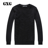 GXG男装 2015冬季商场同款 男士黑色质感时尚卫衣#54131170