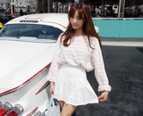 DOLLY韩国进口█moco//纯色A字型韩版短裙█7色26486