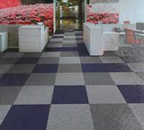纯色加厚加密耐磨写字楼办公室台球室方块地毯 家用50*50拼接地毯
