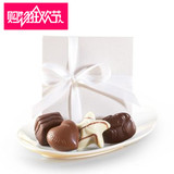现货 美国 Godiva 歌帝梵 经典花式巧克力 4颗装 白色礼盒 优雅