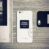 简约黑白iPhone6s手机壳6苹果Plus保护套磨砂硬壳5s壳子纯色4.7寸