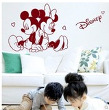 欢乐米奇迪士尼墙贴纸 沙发卧室背景墙儿童房贴画卡通可移除贴