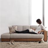 日式多功能沙发床可折叠沙发床双人小户型沙发床布艺沙发床可拆洗