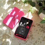 韩国进口正品stylenanda 3ce专业化妆组合7件套刷铁盒粉黑色双色