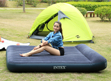 爆款美国INTEX原装 加厚加大充气床带枕头 双人植绒气垫床183CM宽