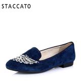 STACCATO/思加图秋季专柜同款深兰羊皮时尚舒适女单鞋9LN47CM5