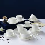 茶杯印制字订制卡布奇诺杯创意定制logo配勺陶瓷浓缩欧式咖啡杯碟