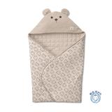 原单日本大牌可爱小熊夹棉新生儿包被婴童抱被抱毯婴儿襁褓盖毯