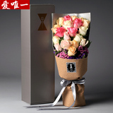 【顺丰包邮】康乃馨百合红香槟玫瑰鲜花速递礼盒全国上海北京Z