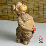【桢寅堂】 陶艺人物陶瓷摆件 家居创意摆件泥娃娃可定制