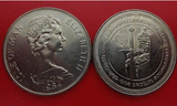 英国 马恩岛 第30届联邦会议 外国纪念币 硬币 1克朗