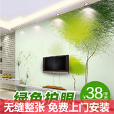 3d立体无缝大型壁画现代绿色蒲公英卧室客厅沙发电视背景墙纸壁纸