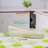 日本进口inomata面条盒 厨房收纳盒 食品保鲜盒子 带盖面条置物盒