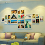相框墙组合创意挂墙公司企业办公室定制大尺寸相片客厅照片墙实木