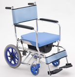 三贵MIKI轮椅 CS-2 带坐便器洗浴轮椅 老人洗澡椅折叠轻便手推车